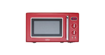 Belling FMR2080S 20 Litre  800w Solo Retro Microwave Oven in Red 444444308